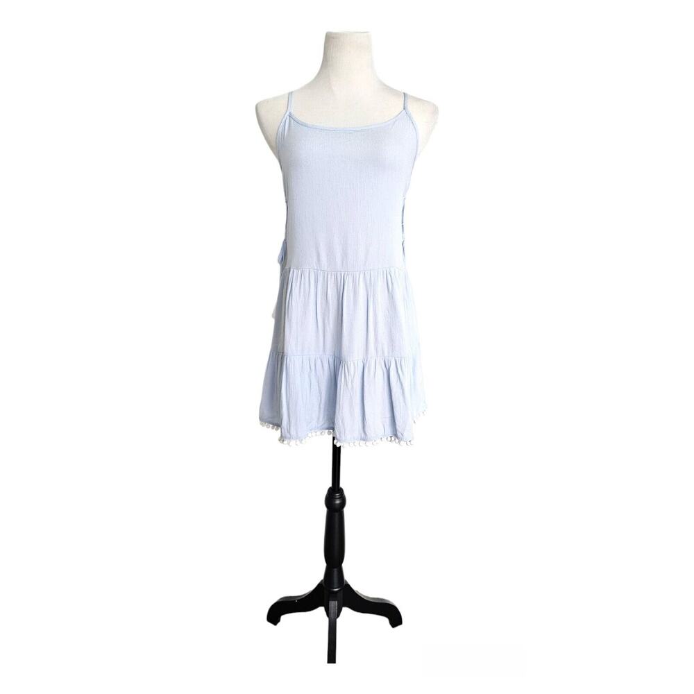MIKEN Swim light blue beach dress cover up XL
